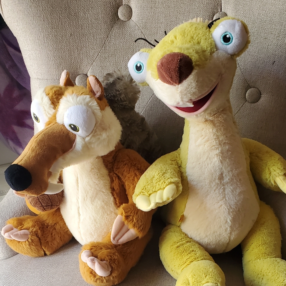 Ice AGE Build A Bear Plushies Plush X2 Bundle